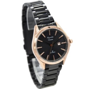 Alexandre Christie AC 8552 Rosegold Black Lady LDBBRBA